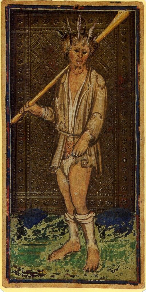 Le Fou, tarot Visconti-Sforza