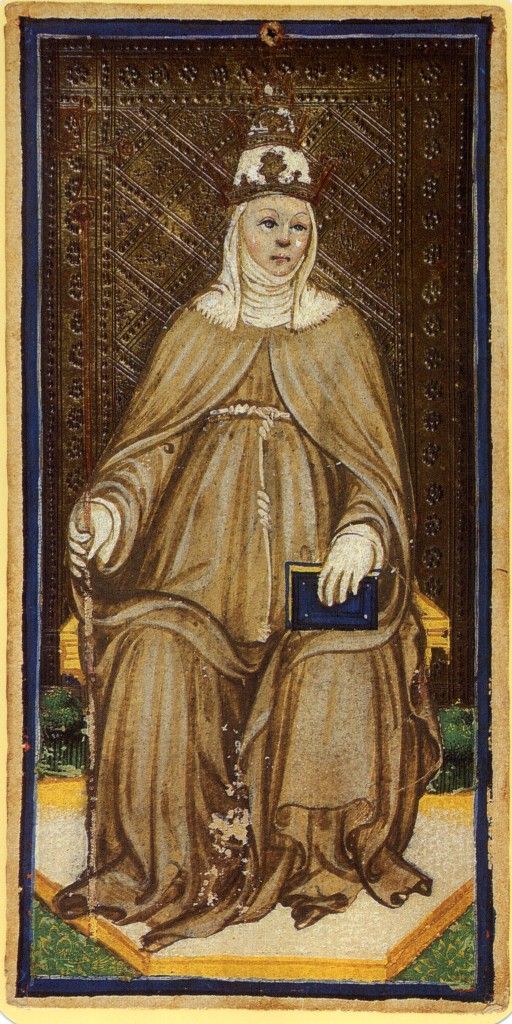 La Papesse, tarot Visconti-Sforza