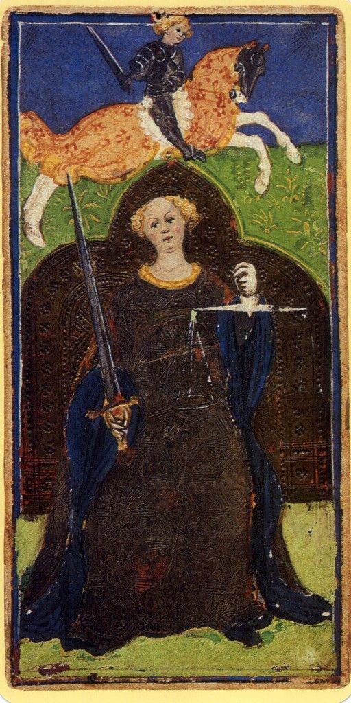 La Justice, tarot Visconti-Sforza