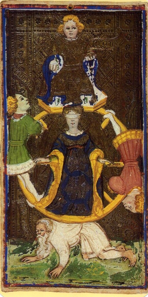 La Roue de Fortune, tarot Visconti-Sforza